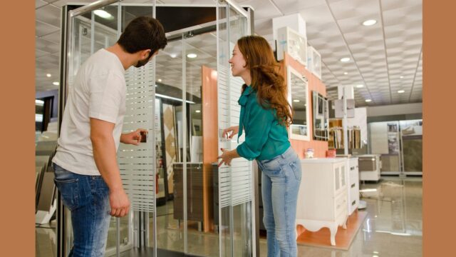 Glass shower doors